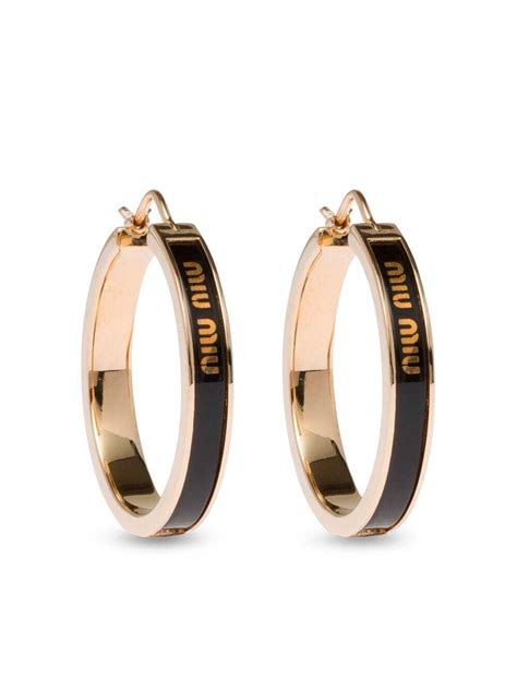 miu miu earrings gold